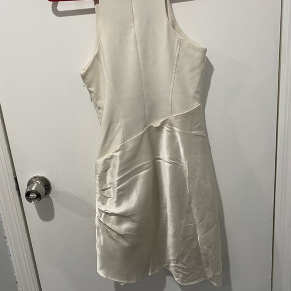 Cinq A Sept Windsor off-white mini silk dress - Picture 5 of 8